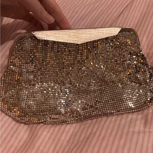 Elegant Gold Sequin Clutch